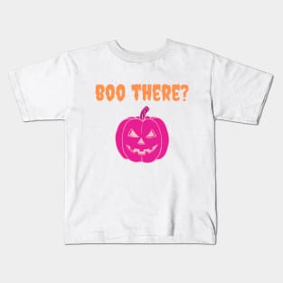 Boo There? Funny Halloween Design Kids T-Shirt